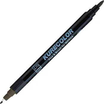KURETAKE ZIG Kurecolor Fine & Brush, W09 Warm Gray 9