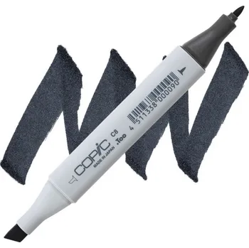 Lihová fixa COPIC Classic oboustranná Fine & Chisel, C8 Cool gray 8
