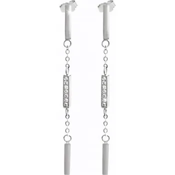 Náušnice Řetízkové náušnice se Swarovski Elements čárka Krystal