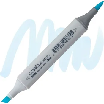 Lihová fixa COPIC Sketch oboustranná Brush & Chisel, B000 Pale porcelain blue