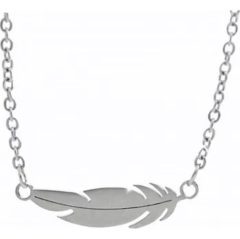 Náhrdelník Ocelový náhrdelník peříčko