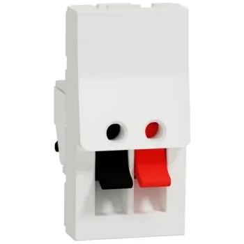 vypínač Schneider Electric Nová Unica zásuvka reproduktorová bílá NU348718 1modul