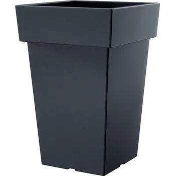 Květináč Květináč Lofly Sweet tmavě šedý, varianta 23,4 cm