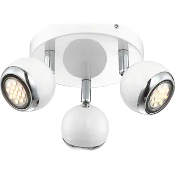 Bodové svítidlo Globo 57882-3 | OMAN bodové svítidlo | 3x GU10 | LED | 9W | bílá | Š: 18 cm |