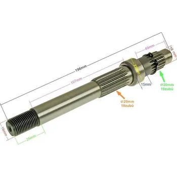 Motor pro motocykl Výstupní hřídel dlouhá 125/150ccm