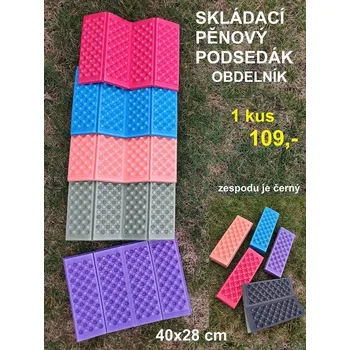 Karimatka PĚNOVÝ PODSEDÁK- OBDELNÍK - ZELENÁ