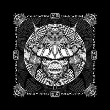 Pánské tričko Merch Iron Maiden: Bandana Senjutsu Samurai Eddie 2022
