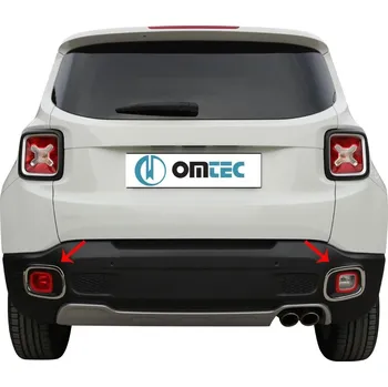 Nerez kryty zadního spodního osvětlení Jeep Renegade 2014+