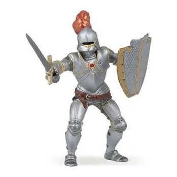 Figurka Rycerz w zbroi z pióropuszem