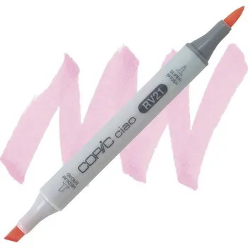Lihová fixa COPIC Ciao oboustranná Brush & Chisel, RV21 Light pink