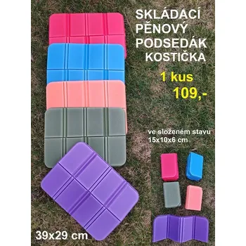 Podsedák PĚNOVÝ PODSEDÁK- KOSTIČKA - ORANŽOVÁ