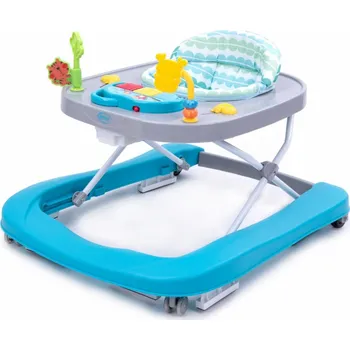 Dětské chodítko 4Baby Chodítko WALK N PUSH tyrkysové