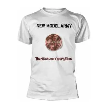 Merch New Model Army: Tričko Thunder And Consolation (white) S 2019