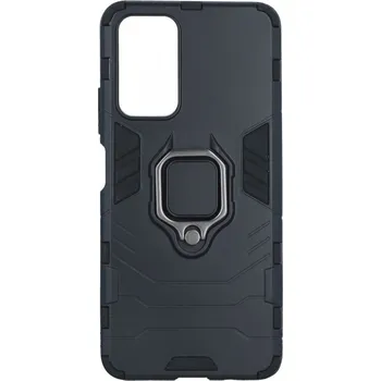 Kryt Xiaomi Poco M4 Pro 5G odolný černý s prstenem (obal neboli pouzdro na Xiaomi Poco M4 Pro 5G)