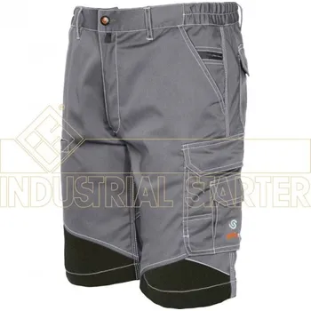 Pánské kraťasy INDUSTRIAL STARTER STRETCH EXTREME pracovní kraťasy šedo-černá Velikost: 3XL