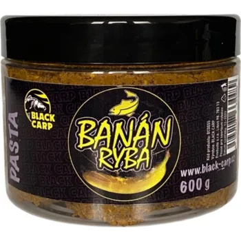 Návnadová surovina Obalovací Pasta Black Carp 600gr Banán - Ryba