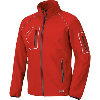 Pánská softshellová bunda INDUSTRIAL STARTER JUST softshellová bunda červená Barva: Červená, Velikost: XS