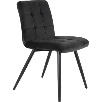 Jídelní židle Sametová tmavě šedá jídelní židle OLIVE - 44*82*50 cm