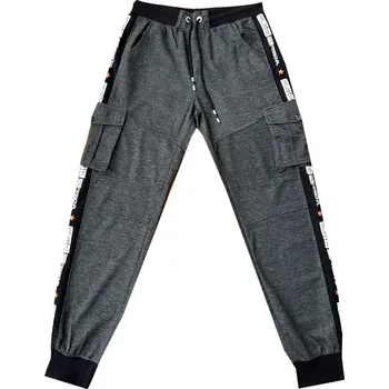 MMSport Pánské kapsáčové tepláky - Staye Pro Barva: Tmavě šedá, Velikost: M