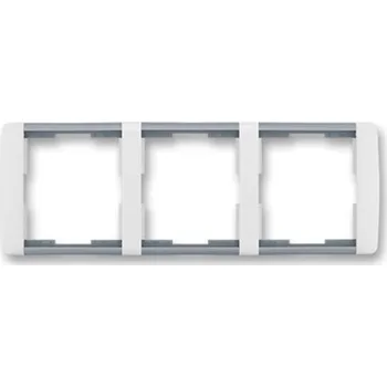 vypínač ELEMENT Trojrámeček vodorovný bílá/ledová šedá ABB 3901E-A00130 04