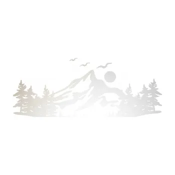 Samolepící dekorace SAMOLEPKA Krajina hory 027 pravá (82 - odrazková reflexní bílá) NA AUTO, NÁLEPKA, FÓLIE, POLEP, TUNING, VLASTNÍ TEXT, TISK, AUTOSAMOLEPKY.cz, POLEPY, OBRÁZEK, LOGO, SAMOLEPKY