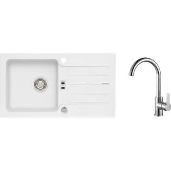 Kuchyňský dřez SET ALVEUS NIAGARA 30/11 + BATERIE TONIA CHR