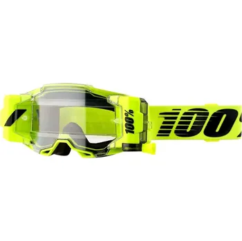 Motocyklové brýle 100% Armega Forecast Goggle Nuclear Citrus - clear lens