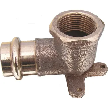 Fitinka EFFEBI - Itálie | lisovací bronzová nástěnka FxFG s vnitřním závitem, PRESS, na měď trubky - 15x1/2" BP.8471
