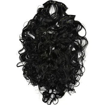 Příčesek Clip in sada vlnitá 50cm odstín 1 (KDR50-1)