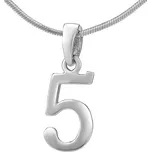 Stříbrný přívěsek číslo 5 - pětka PRM13676