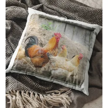 Dekorativní polštářek Polštář Drůbež 29 x 29 cm