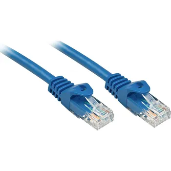 Datový kabel LINDY 48172 RJ45 síťové kabely, propojovací kabely CAT 6 U/UTP 1.00 m modrá 1 ks