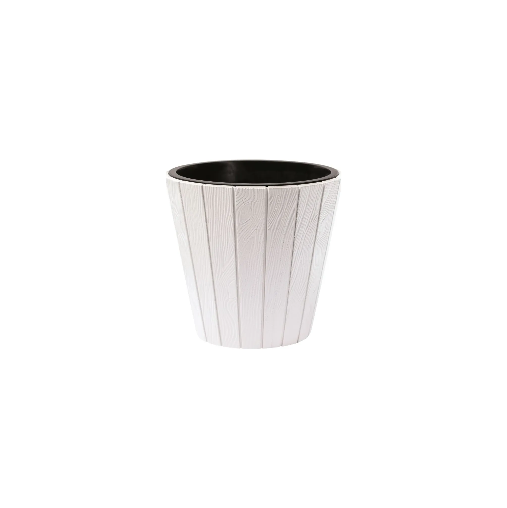 Fotografie 1 - Květináč Prosperplast Woode DBWO300 29,9 cm bílý