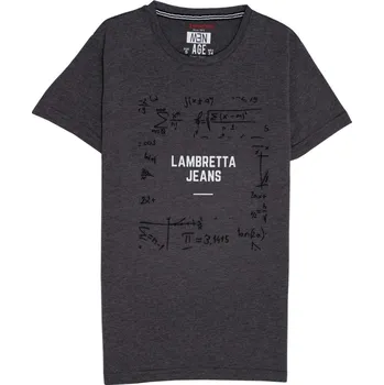 Pánské tričko LAMBRETTA Logo tričko S Šedá