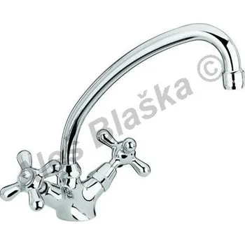 Vodovodní baterie PAINI - Itálie | LIBERTY 17.570 kohoutková stojánková dřezová s otočným ramínkem (vodovodní baterie) - CHROM LIB17.570