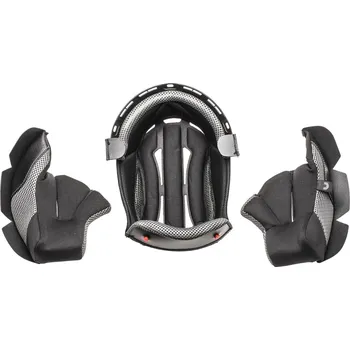 Helma na motorku Lícnice a klobouk pro přilby Cross Cup Two/Sonic Junior, CASSIDA, dětská (černá/šedá) (Velikost: L)