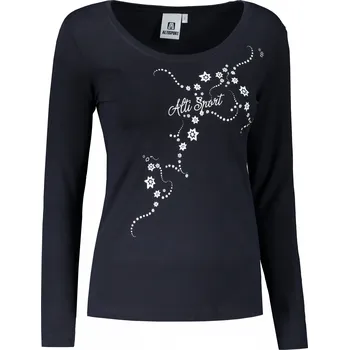 Dámské tričko Dámské triko s dlouhým rukávem ALTISPORT CARRYOVER ALW009169 NÁMOŘNÍ MODRÁ S