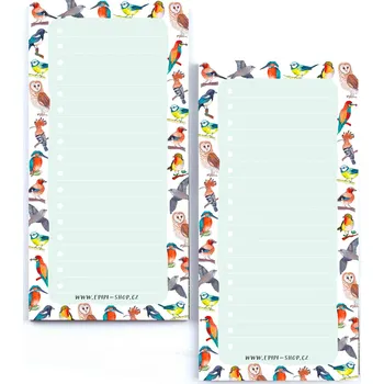 Zápisník ePiPí TO-DO list - Ptáci Vyberte možnost: Bez magnetu