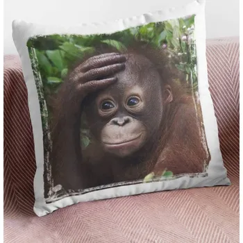 Dekorativní polštářek Polštář Opice 1 38 x 38 cm