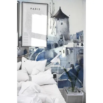 Tapeta Coloray Fototapeta Skalní město v Santorini Samolepící Fototapeta Vliesová 250 x 250 cm coloraydecor-f-as-133447238