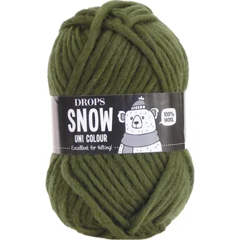 Příze Příze DROPS Snow uni color 92 - tmavozelená