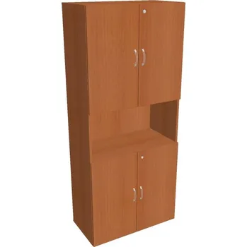 Kancelářská sestava HOBIS skříň policová dvéřová 185*80 cm - DZ 5 80 05