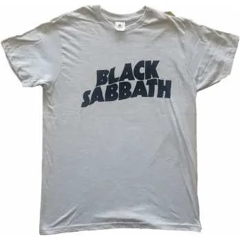 Pánské tričko Merch Black Sabbath: Tričko Black Wavy Logo Black Sabbath XXL