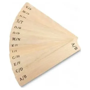 Příslušenství pro gramofon Audiotechnika Abeceda k organizaci LP desek (13 ks)