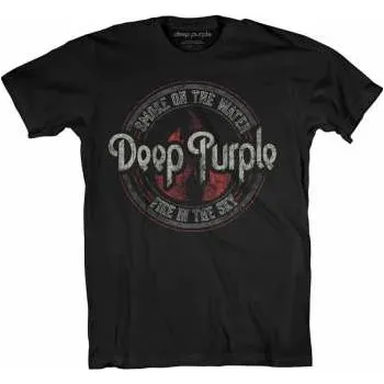 Pánské tričko Merch Deep Purple: Tričko Smoke Circle S