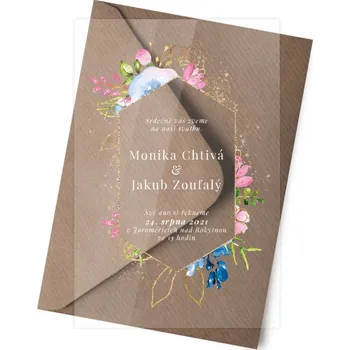 Svatební dekorace Plexi oznámení ARTY