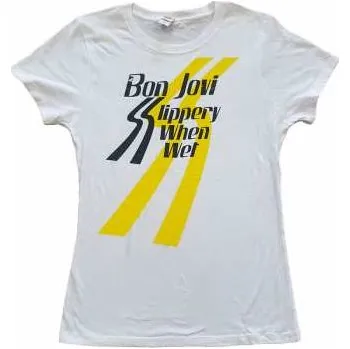 Pánské oblečení Merch Bon Jovi: Dámské Tričko Slippery When Wet XL