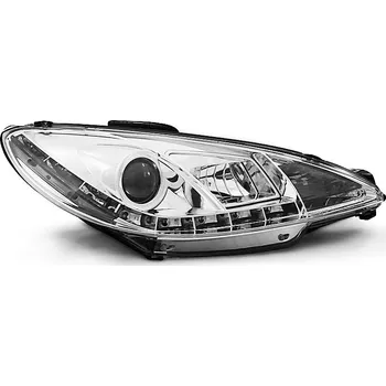 Přední světlomet TUNING-TEC Přední světla Peugeot 206 98-02 - chrom