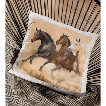 Dekorativní polštářek Polštář Koně 2 29 x 29 cm