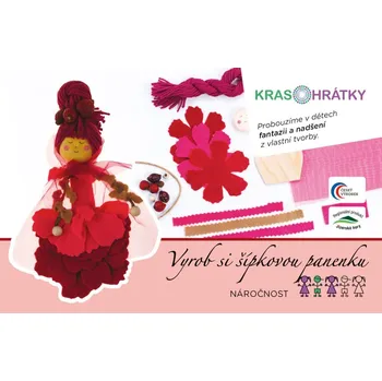 kreativní sada Krasohrátky Kreativní sada Šípková panenka (Nádherná sada pro kreativní tvoření pro holky z filcu od české výtvarnice Pavly Petrnouškové. Vyrobte si vlastní šípkovou panenku.&nbsp;Vhodné pro děti od 7 let.)